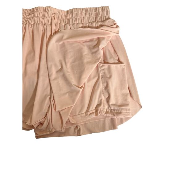 Exarus Pack of 2 Girls Kids High Waisted Running Short Tennis Size 14 Black Pink - Picture 5 of 12